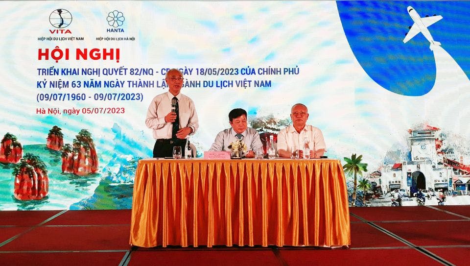 Hiệp hội du lịch Việt Nam phối hợp với Hiệp hội du lịch Hà Nội triển khai Nghị quyết 82 của Chính phủ về phục hồi và phát triển du lịch, Kỷ niệm 63 năm ngày thành lập Ngành Du lịch Việt Nam"